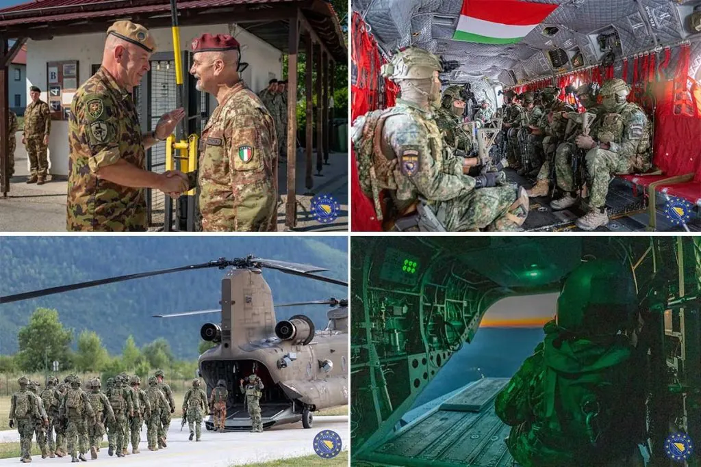 EUFOR Althea and Quick Response 2026: paratroopers of the 183° Nembo in the skies of Mostar